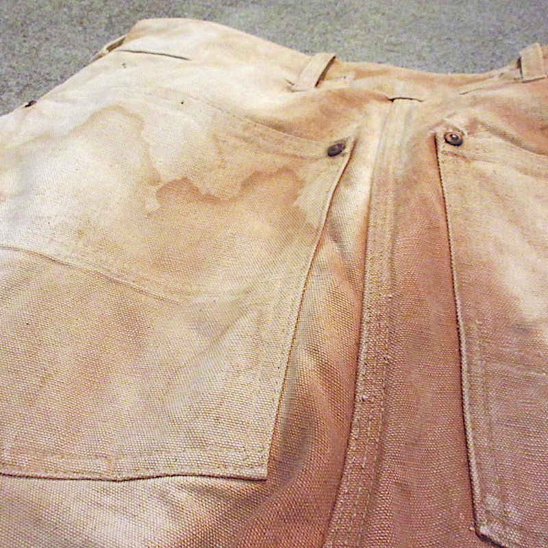 ビンテージ40's50s○Carharttハートタグ裏地ブランケット付きワーク