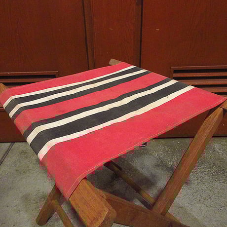 ビンテージ~70's●ストライプアウトドアフォールディングチェア●210711r8-chr折り畳み椅子イスキャンプ雑貨