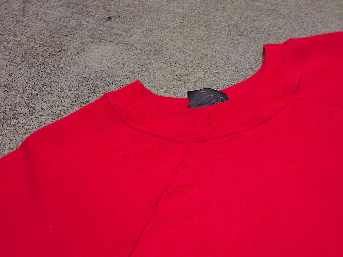 ビンテージ80's○Steinwurtzelラグランスウェット赤size M ビンテージ80's○Steinwurtzelラグランスウェット赤size M