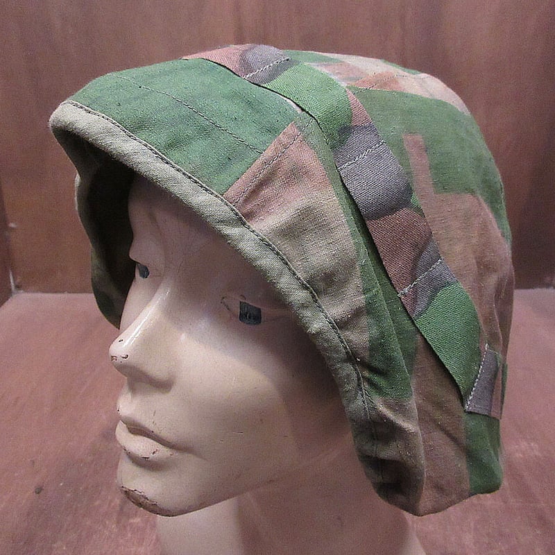 ビンテージ40's50's○スイス軍カモフラージュヘルメットカバー