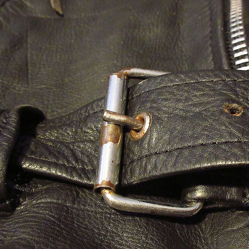 ビンテージ80's○BLLダブルライダースジャケット黒○250414j6-m-jk-lt