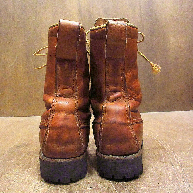 70s 80s える 美品 CHIPPEWA プリント黒タグエンジニアブーツ27861