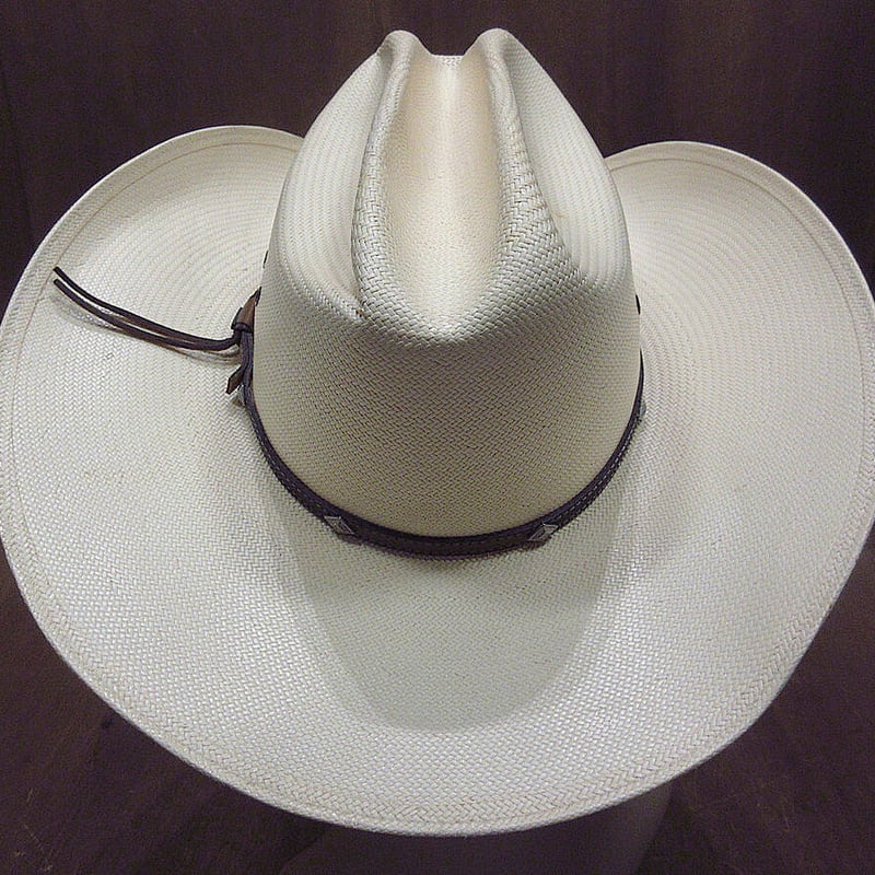 ビンテージ○STETSONウエスタンパナマハットsize 7 1/4 58