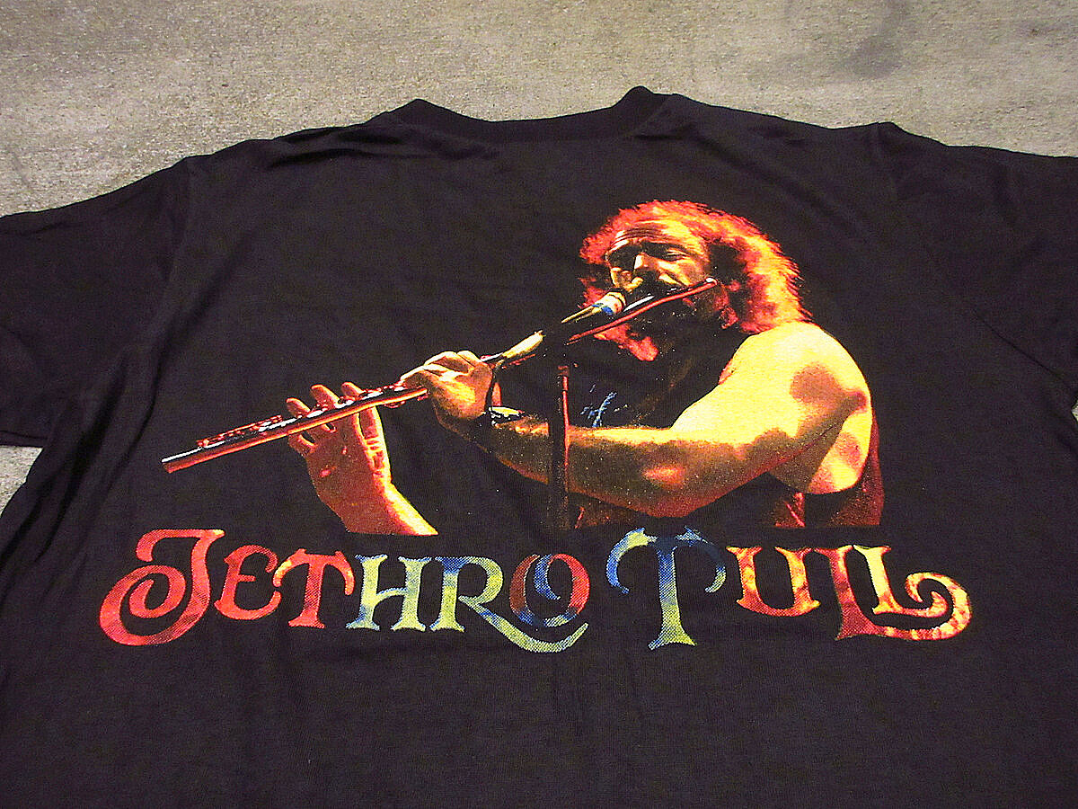 ビンテージ90's○DEADSTOCK JETHRO TULL 1991年ツアーTシャツ黒si...