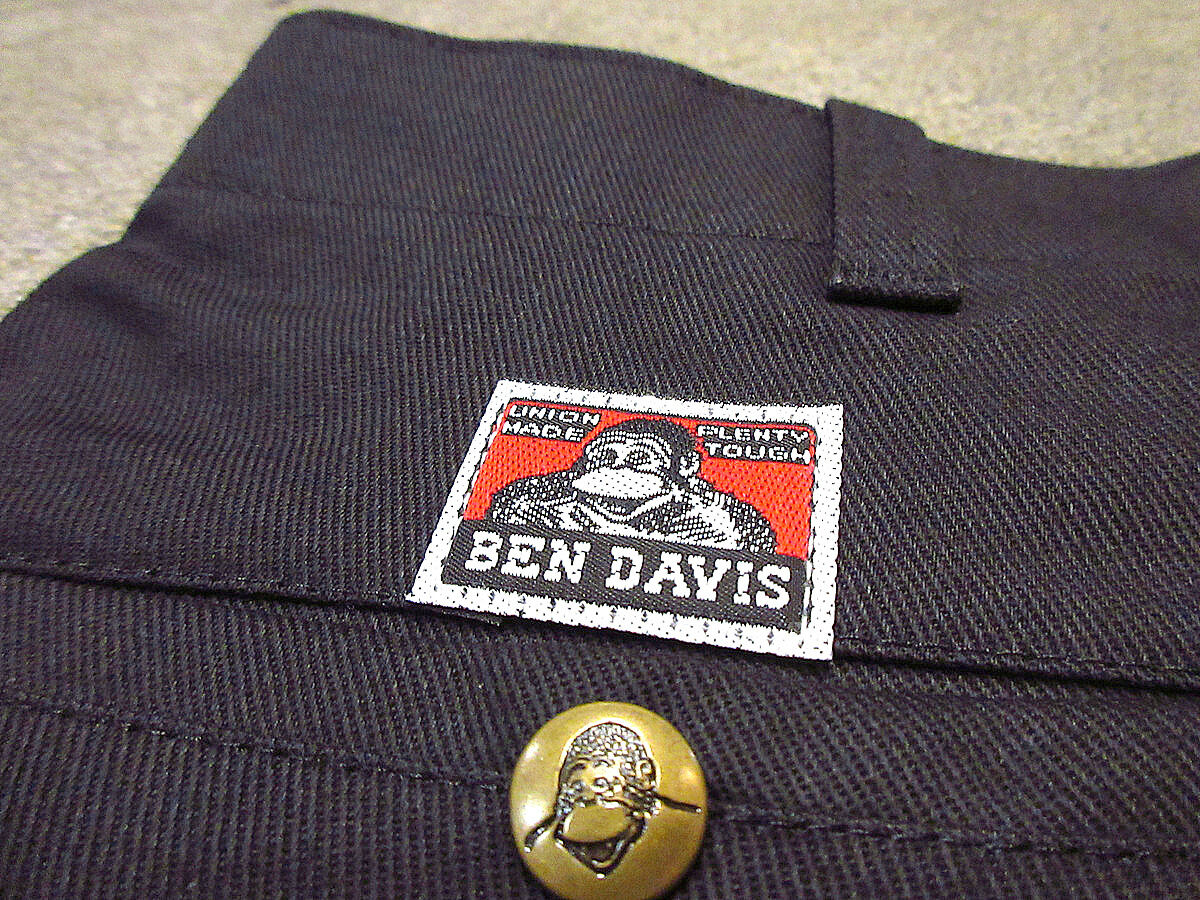 ビンテージ90's○DEADSTOCK BEN DAVISコットンワークパンツ黒 ビンテージ90's○DEADSTOCK BEN DAVISコットンワークパンツ黒
