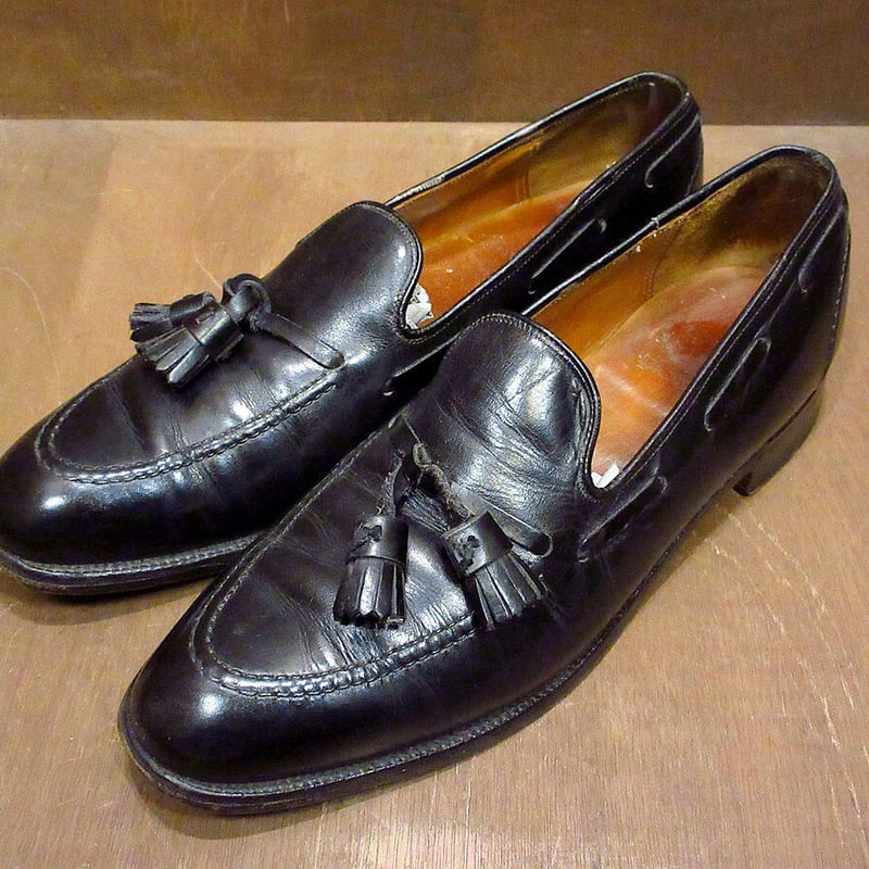 ビンテージ○MADE IN ENGLAND CHEANEY Royal Tweed タッセルロ