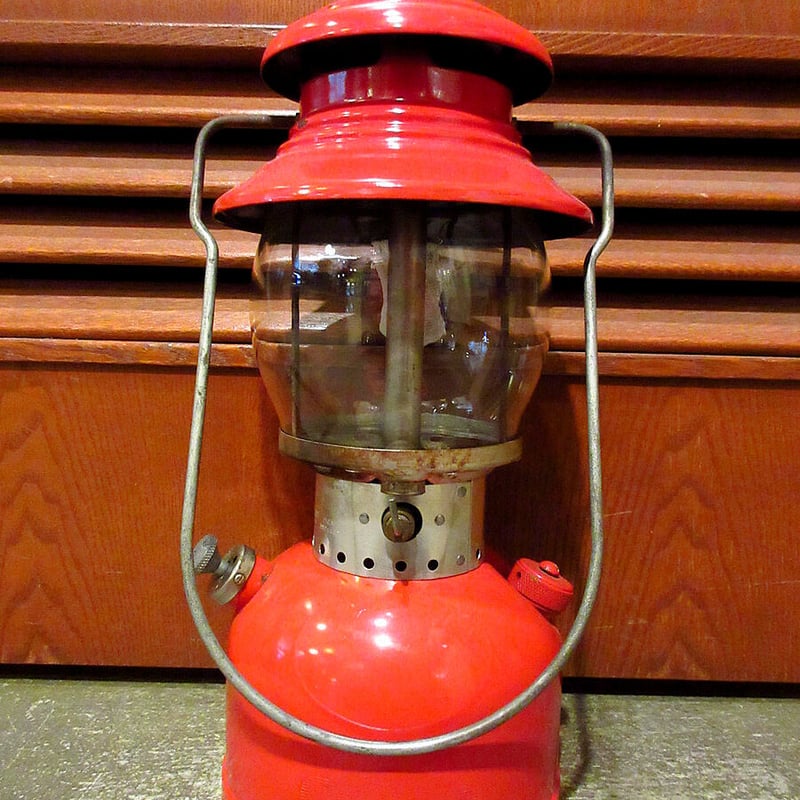 ビンテージ50's○Coleman 200A イエローボーダー 点火確認済み ビンテージ50's○Coleman 200A イエローボーダー 点火確認済み