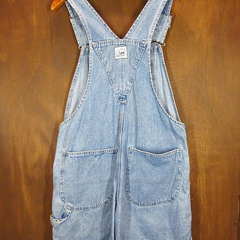 ビンテージ90's○Lee RIVETEDレディースデニムサロペットXL