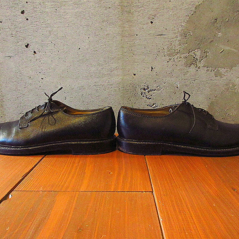 ビンテージ70's○FLORSHEIM ROYAL IMPERIALプレーントゥシューズ黒si