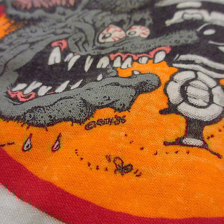 ビンテージ80’s●RAT FINK MODERN PROPS両面プリントTシャツ白size M●210605s7-m-tsh-ot古着ラットフィンクキャラクターUSA製メンズ