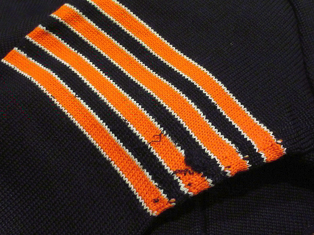 ビンテージ60's○Kandelレターマンカーディガン黒○240104i1-m-cdg