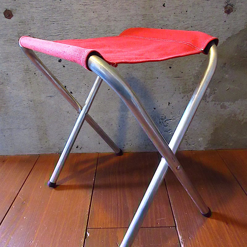 ビンテージ○アウトドアフォールディングチェア赤○250704j8-chr