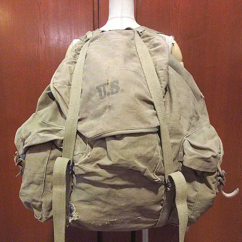 ビンテージ 40s ミリタリー 軍物 WW2 バッグ ステンシル コンマー ビンテージ 40s ミリタリー 軍物 WW2 バッグ ステンシル