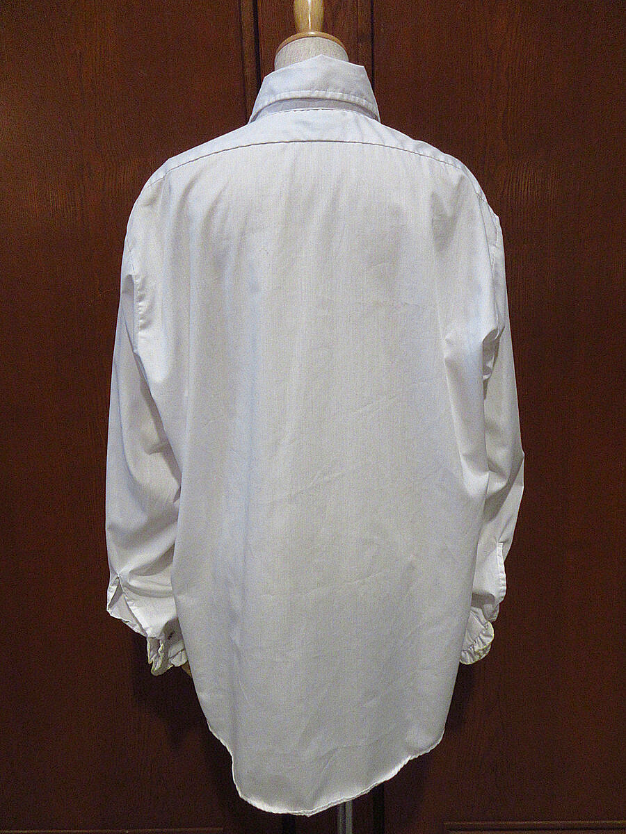 Palm Beach フリルシャツ  70s 古着 ヴィンテージ ビンテージ70's○Palm Beachテニスカフスフリルドレスシャツ白