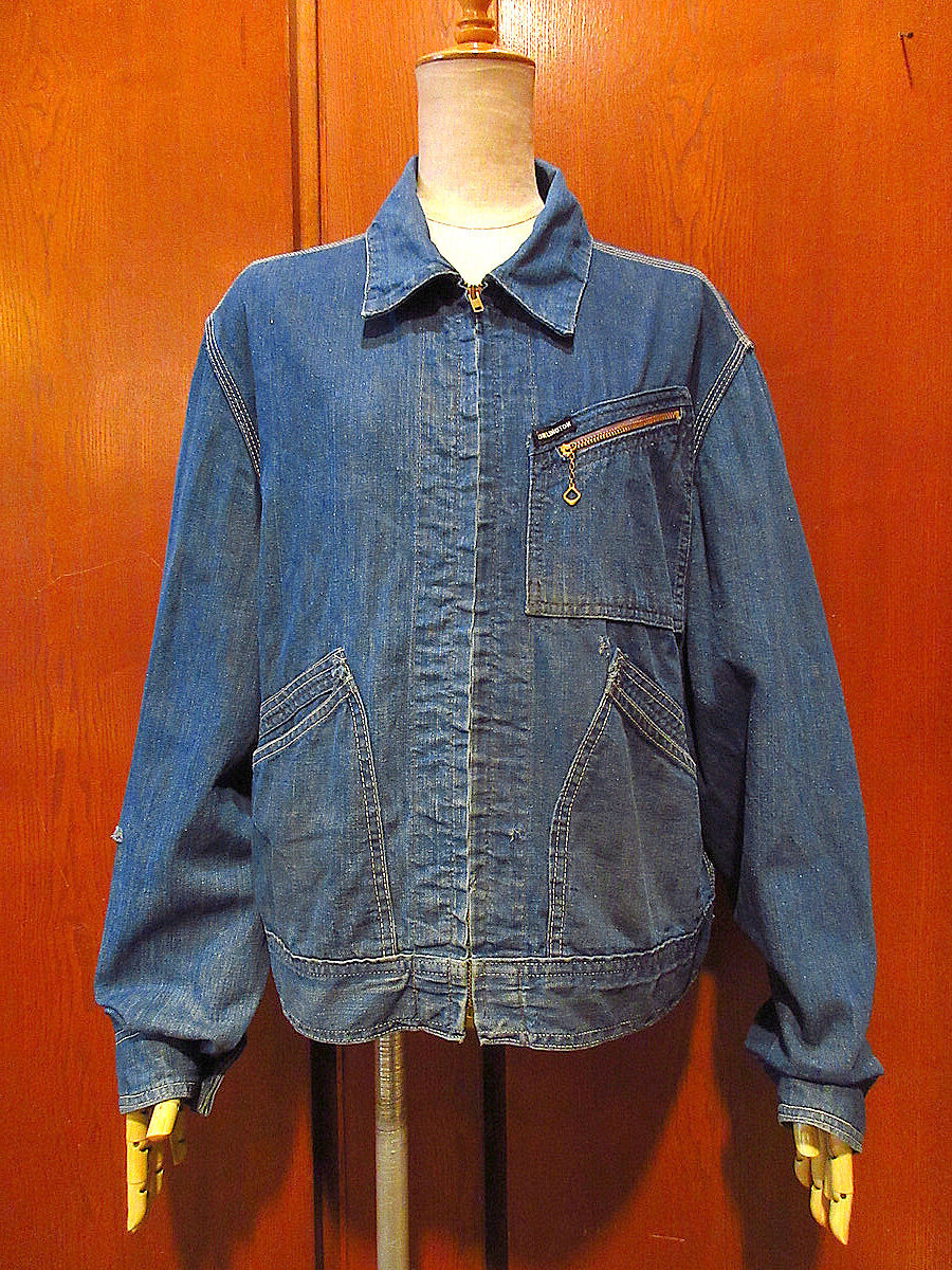 ビンテージ60's○Burlington 91-Bタイプデニムジャケット○210320s7-m...