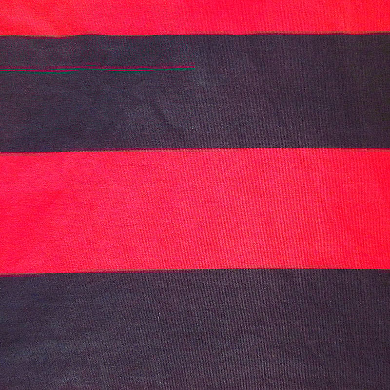 ビンテージ90's○POLO SPORTボーダーラガーシャツ黒×赤size L○241228k