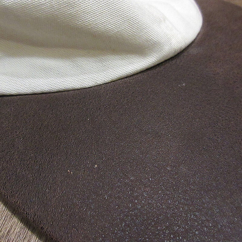 ビンテージ90's○The J.Peterman Companyレザーブリムツートンロング