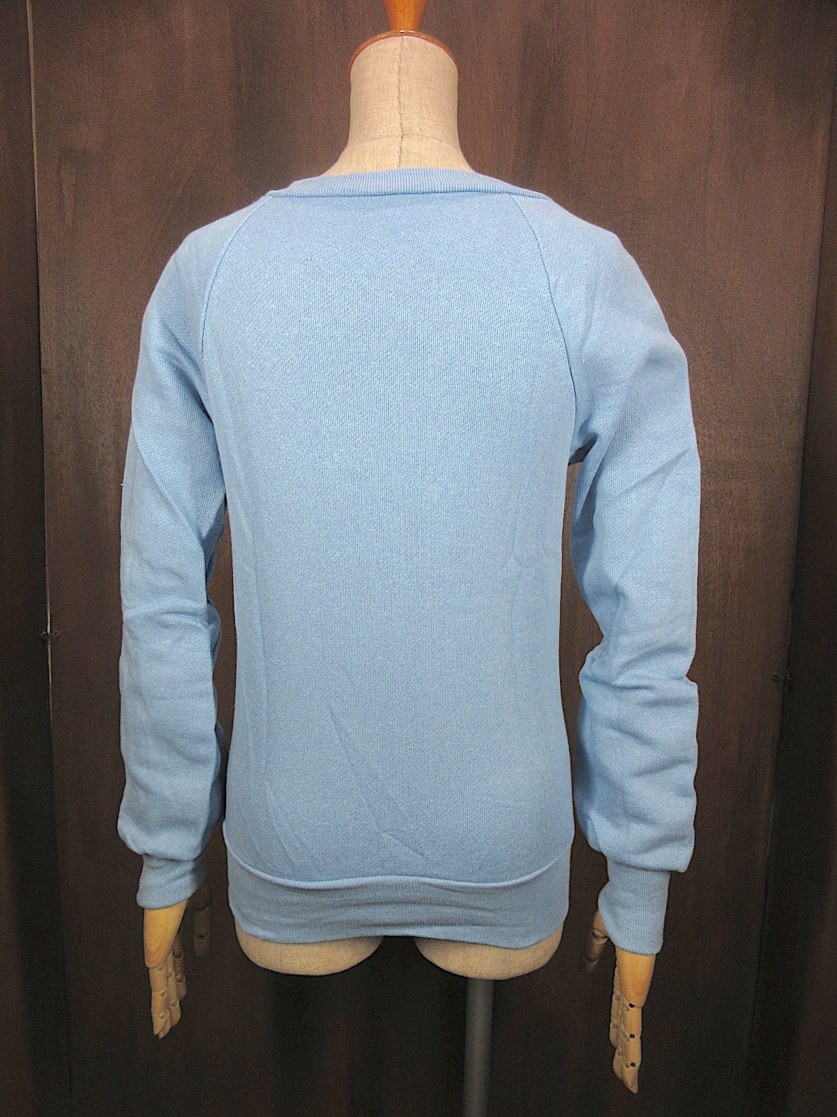 ビンテージ70's80's○DEADSTOCK Healthknitラグランスウェット水色si