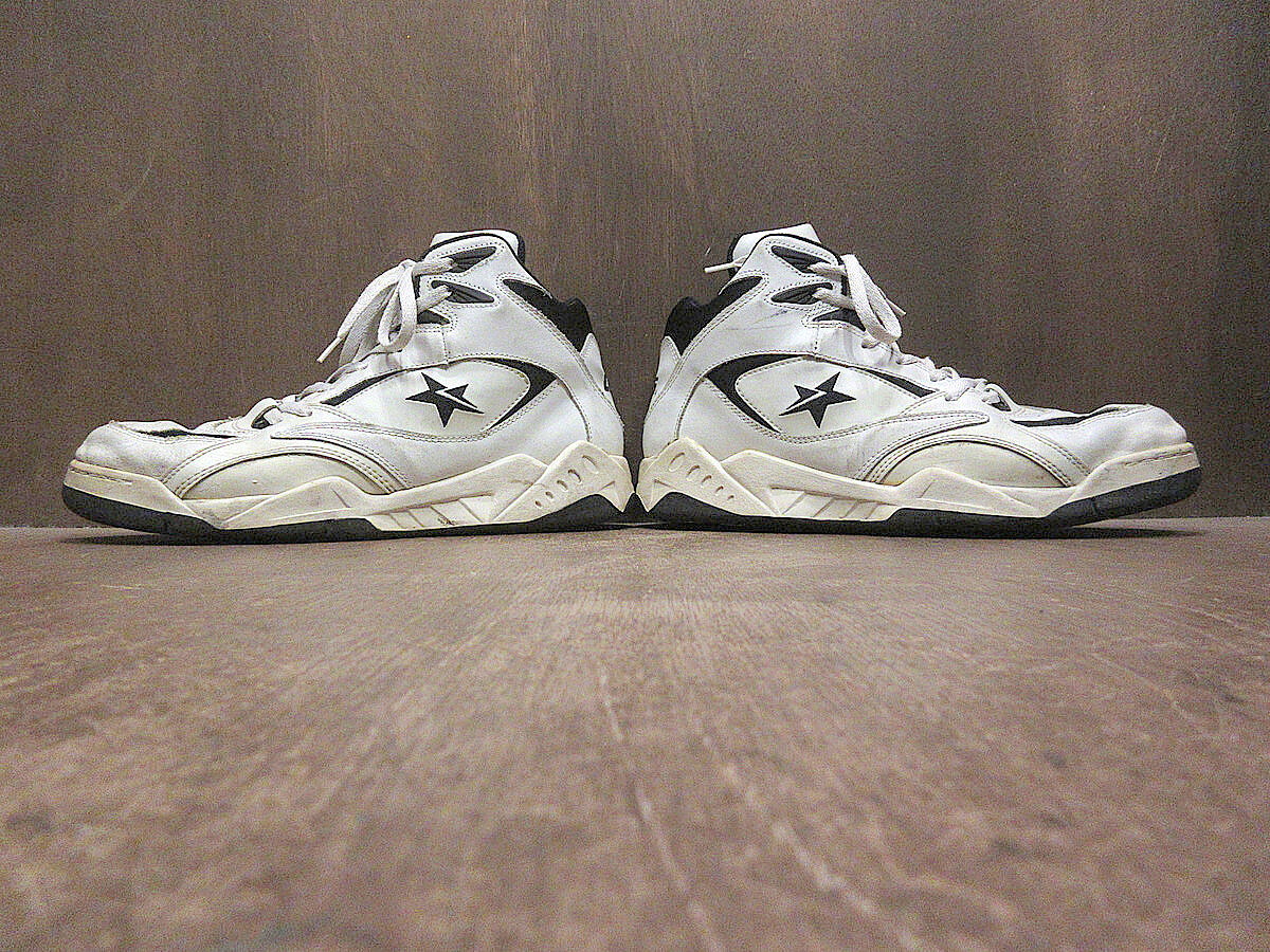 ビンテージ90's○CONVERSEバスケットボールシューズ白×黒