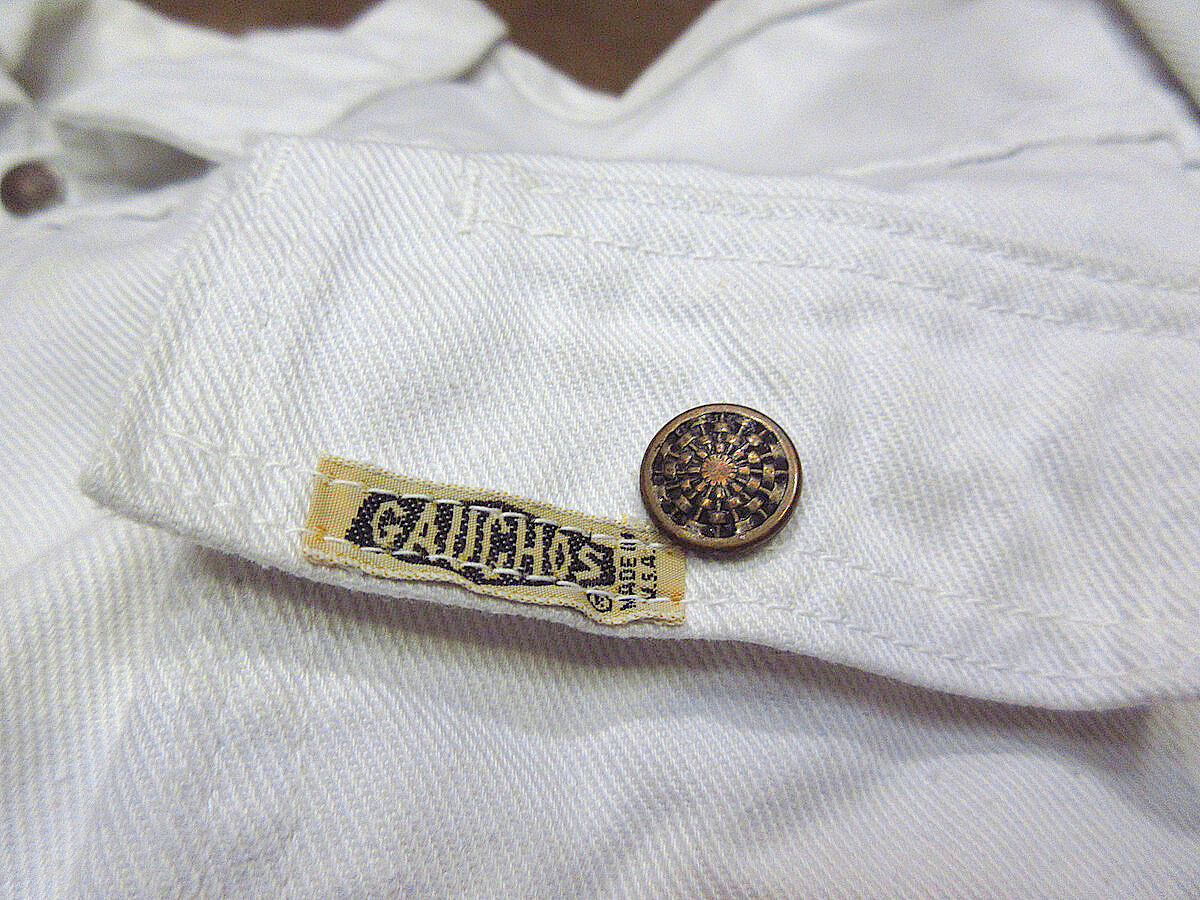 ビンテージ60's○GAUCHOS 4つポケットデニムジャケット白