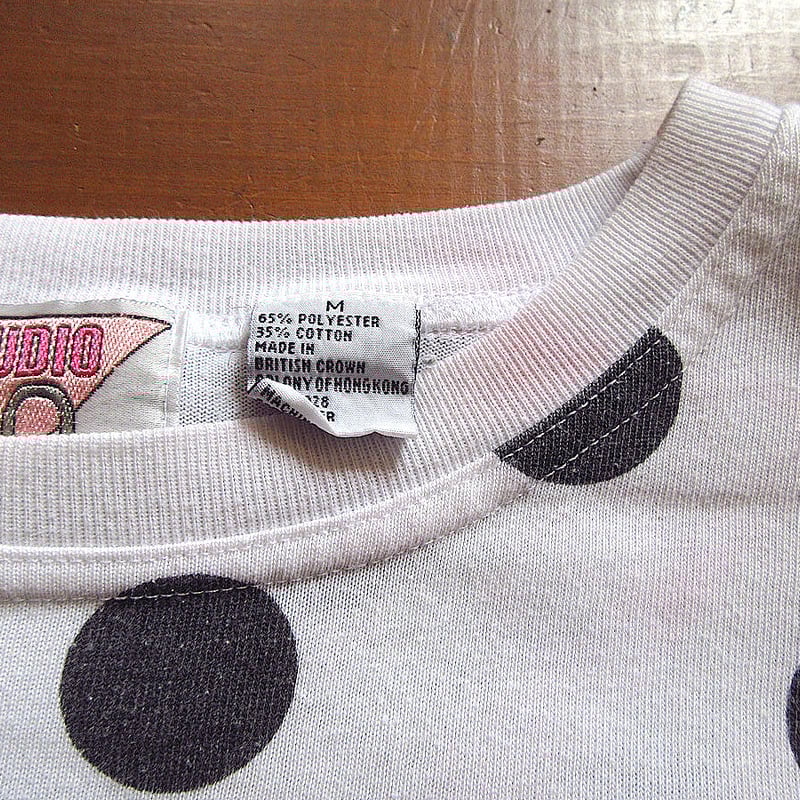 ビンテージ80's90's○STUDIO HQレディースドット柄長袖Tシャツ ビンテージ80's90's○STUDIO HQレディースドット柄長袖Tシャツ