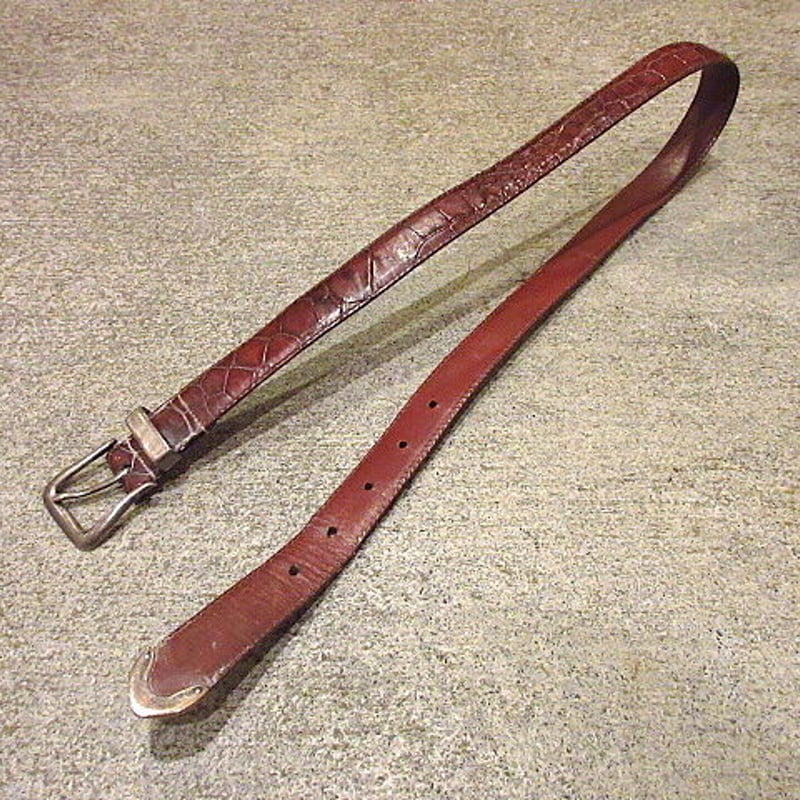 POLO RALPH LAURENアリゲーターベルト茶size 30○201205f1-blt