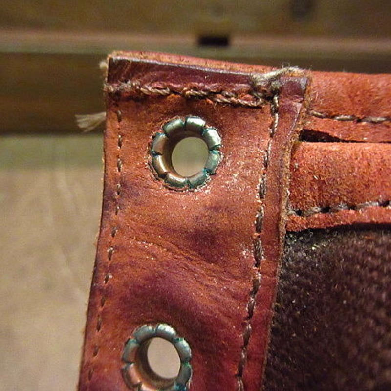 ビンテージ○W.C.RUSSELL MOCCASIN Co.レディースキャンバス×レザー