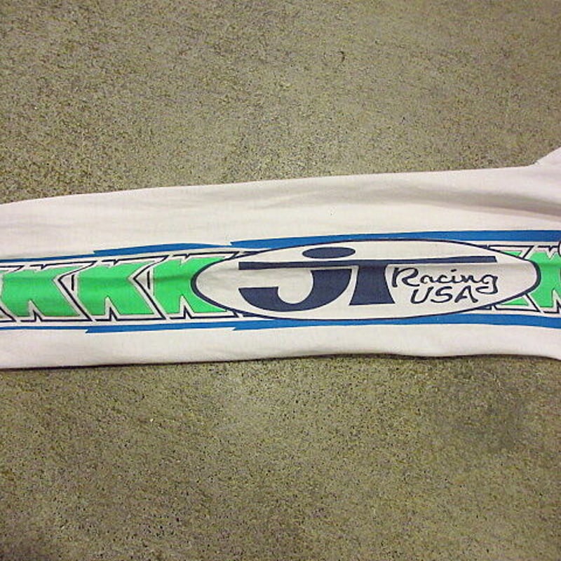 ビンテージ80's○Kawasaki JT Racingモトクロス長袖TシャツsizeL○20