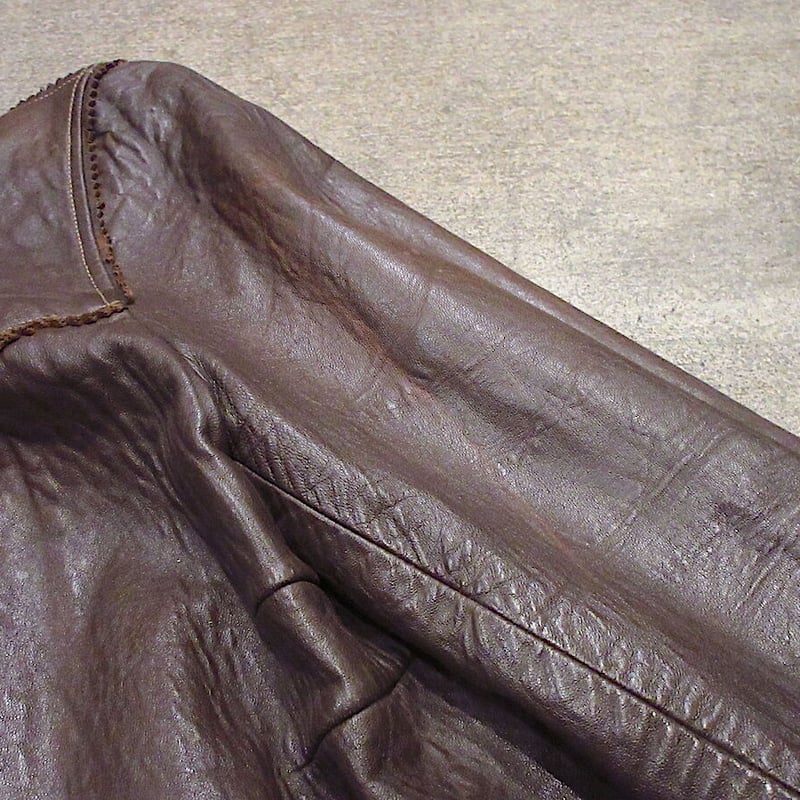 ビンテージ50's○Desert Suedesレディースレザージャケット茶