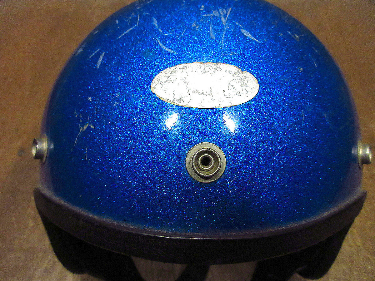 ビンテージ60's○DAYTONA 300ジェットヘルメット青size 7 5/8○23102