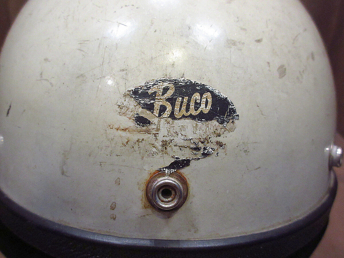 ビンテージ60's○BUCO GUARDIANハーフヘルメット白○221011i7 ビンテージ60's○BUCO GUARDIANハーフヘルメット白○221011i7