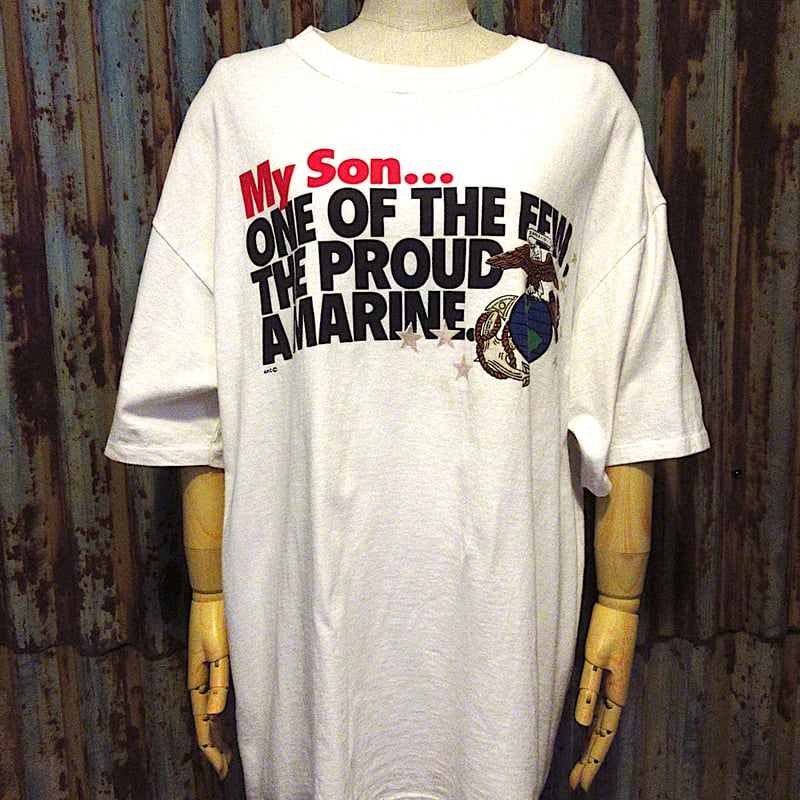 ビンテージ90's○USMCプリントTシャツ白size XL○250805j6-m-tsh