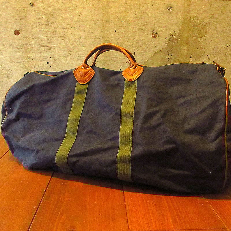 ビンテージ80's○L.L.Beanキャンバスボストンバッグ紺○231205k7 ビンテージ80's○L.L.Beanキャンバスボストンバッグ紺○231205k7