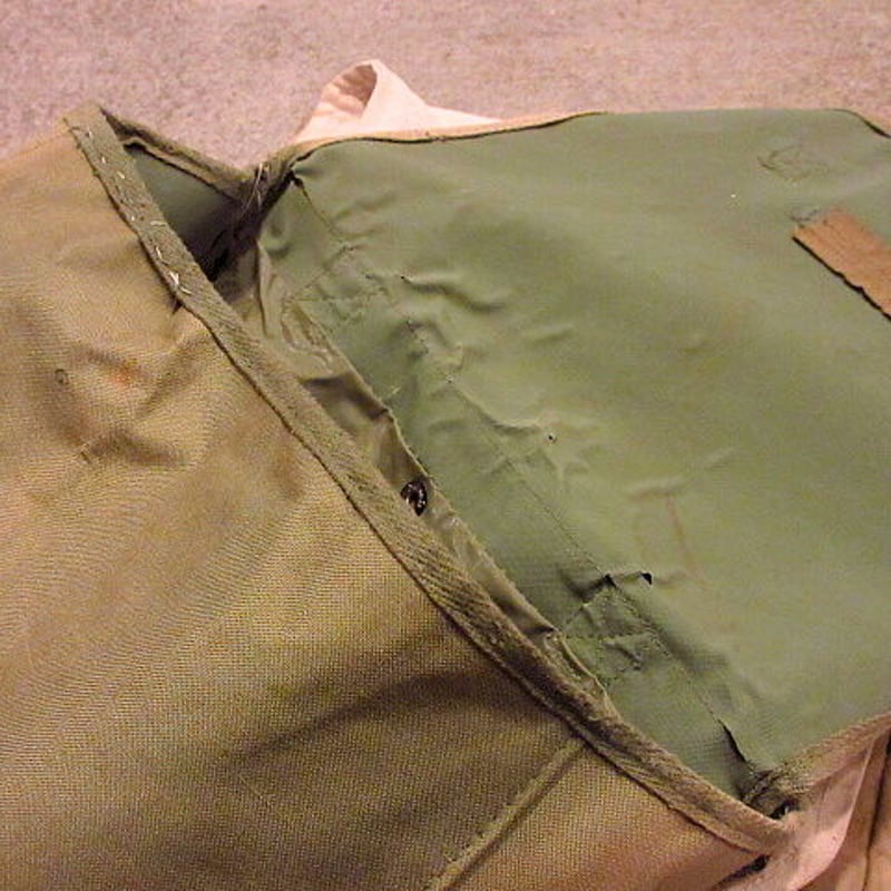 ビンテージ~40's○USミリタリーステンシル入りサドルバッグ