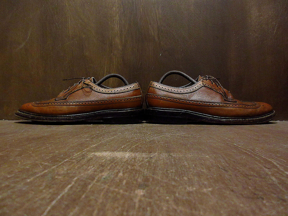 ビンテージ70's○FLORSHEIM IMPERIALウイングチップシューズsize 9C○