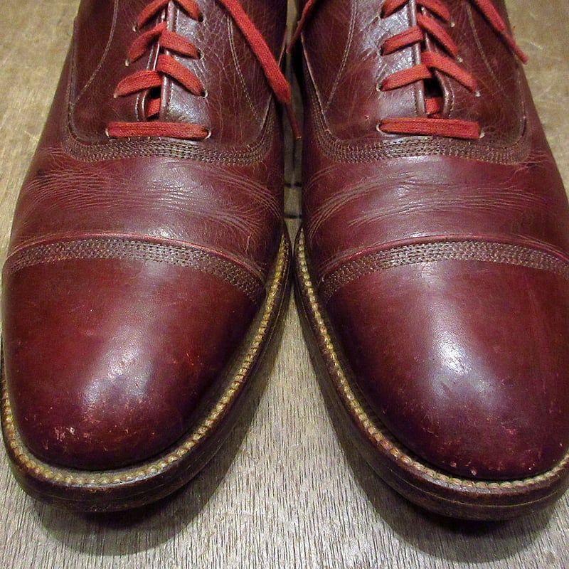 ビンテージ40's50's○FLORSHEIM内羽根式ストレートチップ