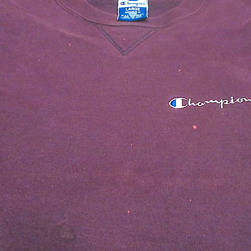 ビンテージ90's○Champion前Vスウェット紫size L○241107z3-m-sws