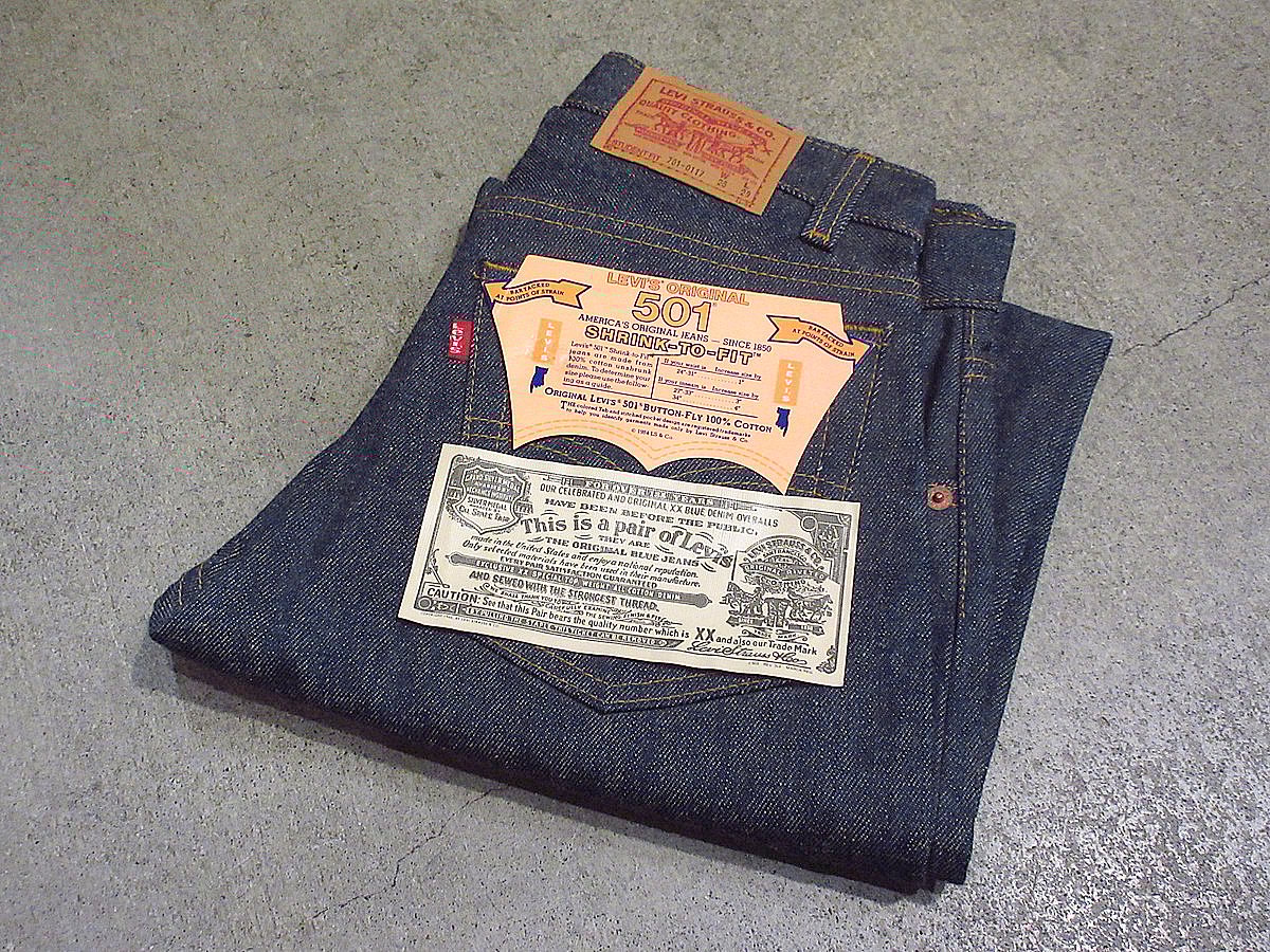 ビンテージ80's○DEADSTOCK Levi's 701表記W28 L29○240228i ビンテージ80's○DEADSTOCK Levi's 701表記W28 L29○240228i