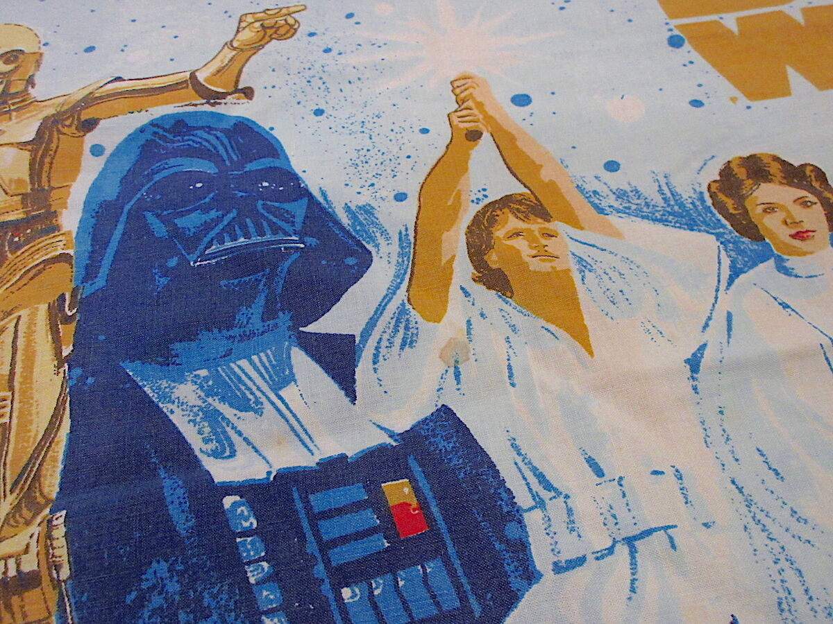 ビンテージ70's○STAR WARSベッドシーツ&ピローケース○230210r7 ビンテージ70's○STAR WARSベッドシーツ&ピローケース○230210r7