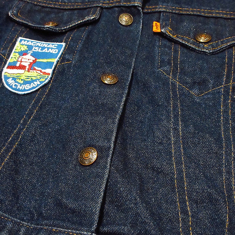 ビンテージ70's○Levi'sキッズワッペン付きデニムジャケット