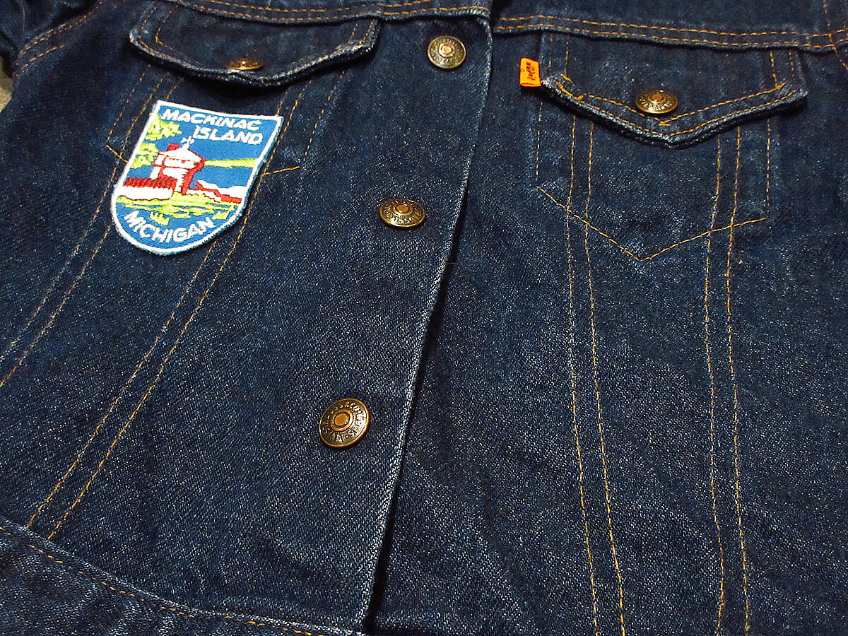ビンテージ70's○Levi'sキッズワッペン付きデニムジャケット ビンテージ70's○Levi'sキッズワッペン付きデニムジャケット