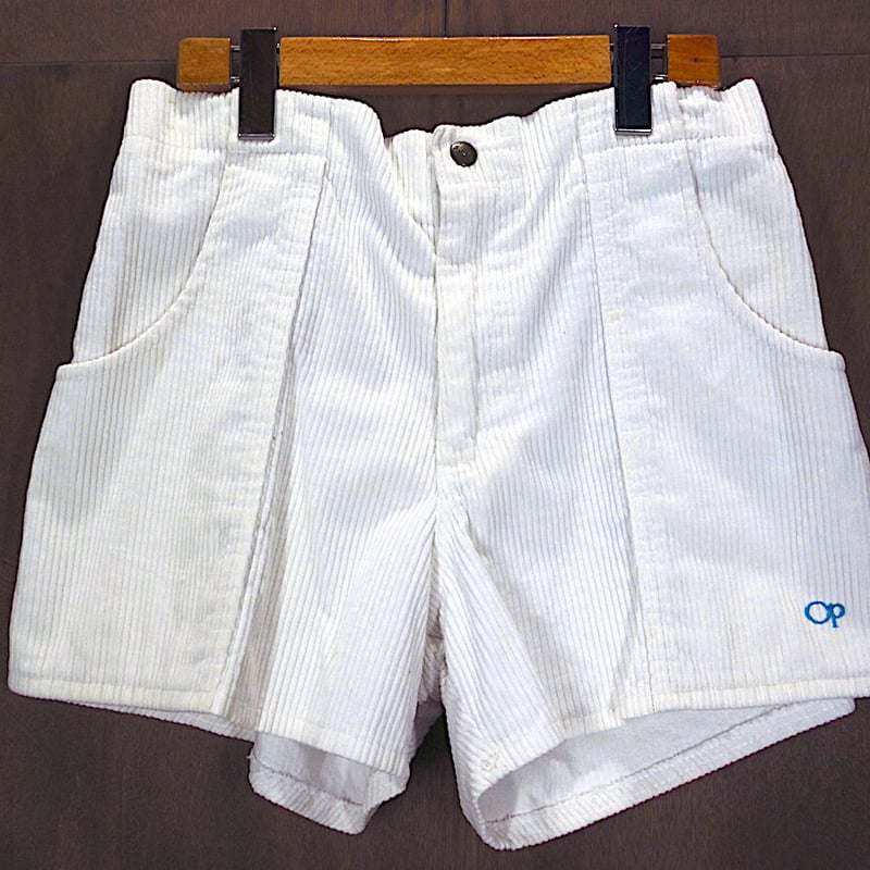 ビンテージ80's○Ocean Pacificコーデュロイショーツ白size 34○23052