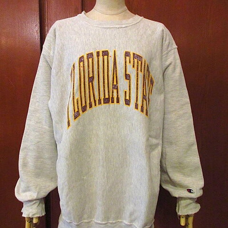 Champion リバースウィーブ スウェット FLORIDA L ビンテージ○Champion FLORIDA STATEリバースウィーブスウェットsizeXL