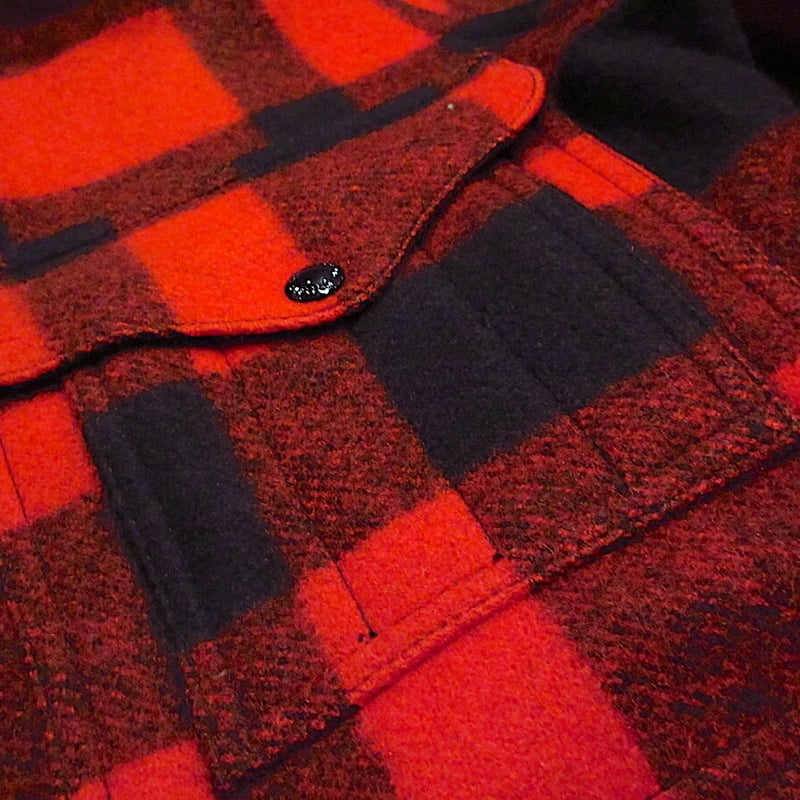 未使用 フィルソン マッキーノクルーザー バッファローチェック Sサイズ FILSON バッファローチェック マッキーノクルーザーJKT 実寸(L位