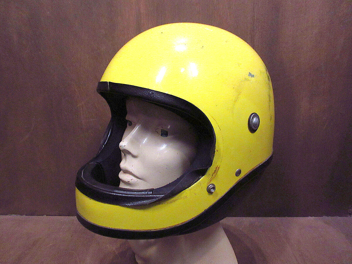 ビンテージ70's○SHOEI S-20フルフェイスヘルメット黄色size M○220916s...