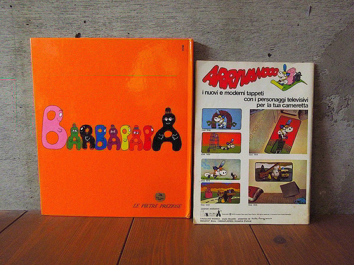 ビンテージ70's○MADE IN ITALYバーバパパソフビドール&絵本 ビンテージ70's○MADE IN ITALYバーバパパソフビドール&絵本