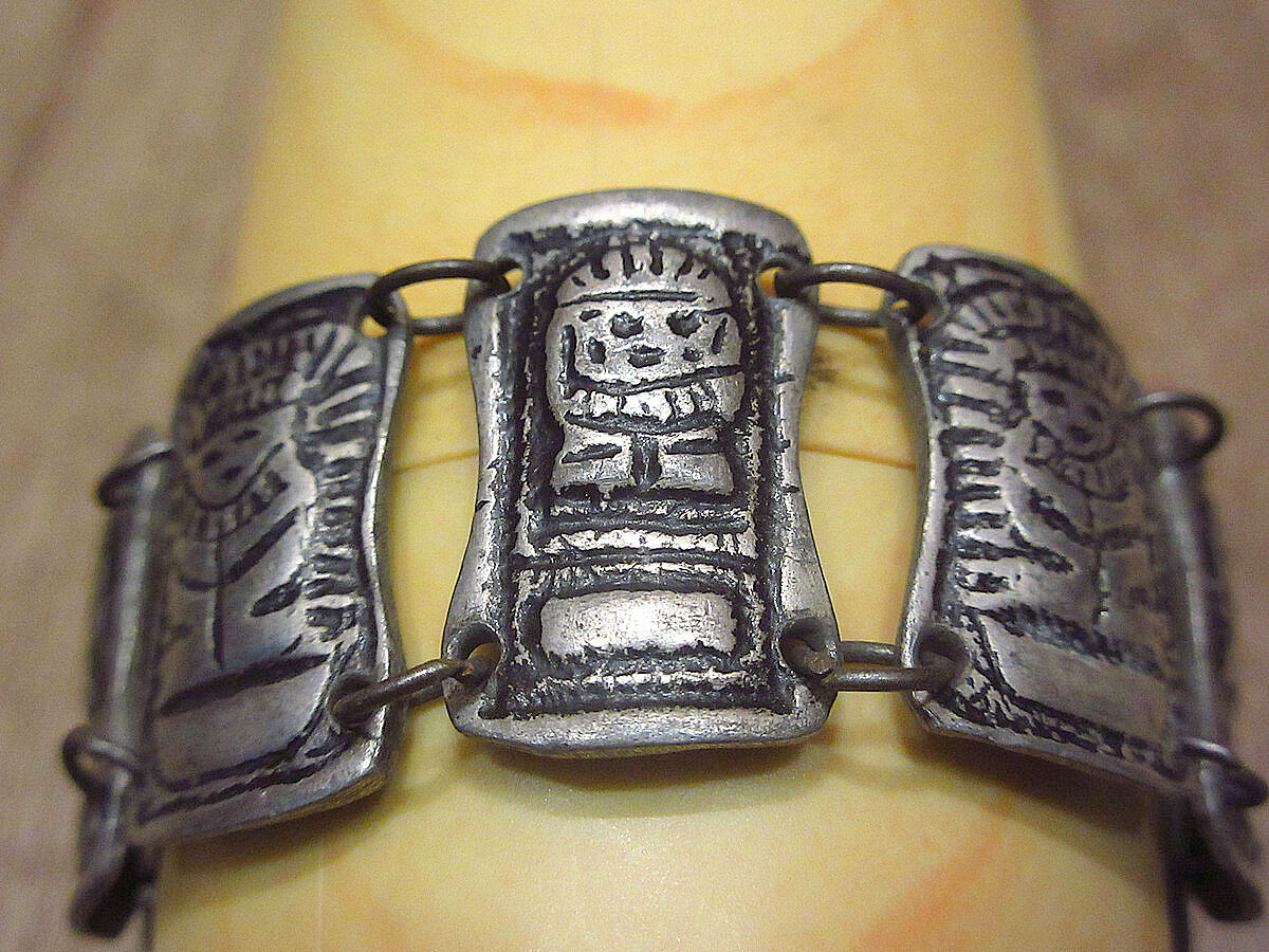 ゴールドリング刻印あり　antique bracelet vintage インカ帝国　ペルー