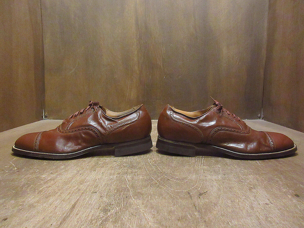 ビンテージ30's40's○DEADSTOCK CONNOLLYキッドスキンキャップトゥ