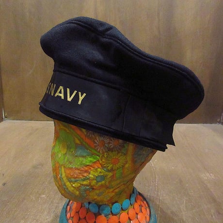 ビンテージ40's●U.S.NAVYウールベレー帽6 5/8●220125i4-m-cp-ber 1940sミリタリー米軍実物USN海軍大戦キャップ帽子