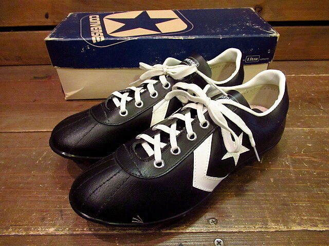 ビンテージ80's○DEADSTOCK CONVERSE BRONCO サッカースパイク黒 ビンテージ80's○DEADSTOCK CONVERSE BRONCO サッカースパイク黒